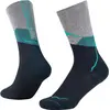 Image de Buff, Unisexe, Chaussettes de sport, Merino Lightweight Crew Sock LWC1 (36 - 38), Vert, Bleu