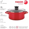 Image de Casserole - Fagor - Optimax - Ø26cm - Acier émaillé - Antiadhésif double couche rouge