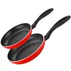 Image de Set de 2 Poêles à Frire Induction 20-24cm Aluminium Forgé, Antiadhésif sans PFOA FAGOR Maxima Rouge rouge