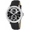Image de Montre Festina Retro avec bracelet en cuir multifonction et cadran noir à quartz F16573-3 pour homme noir
