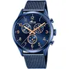 Image de Lotus, Montre, Minimaliste, Bleu, (Chronographe, Horloge analogique, 43 mm)