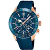 Image de Festina, Montre, Céramique, Bleu, Turquoise, (Horloge analogique, 44 mm)