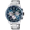 Image de Festina, Montre, Timeless, Argent, Bleu, (Chronographe, Horloge analogique, 45 mm)