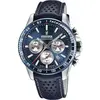 Image de Montre pour homme Festina Timeless Chronographe Bracelet en cuir Cadran bleu Quartz F20561-2 100M bleu
