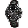 Image de Montre chronographe Festina Timeless pour homme avec bracelet en cuir et cadran noir F20561-4 100 m noir