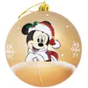 Image de Décorations de sapin de Noël, MICKEY - Doré - Pack 6 Boules de Noël - 8 cm (6x)