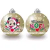 Image de Décorations de sapin de Noël, Boules de Noël pour enfants Minnie Mouse Gold, 6 pcs. (1x)