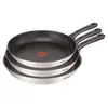 Image de Poêle antiadhésive en acier inoxydable Tefal Daily Cook Juego de 3 sartenes Noir