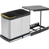 Image de Poubelle de recyclage extraction manuelle 2 bacs 12 litres Recycle
