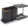 Image de Poubelle de recyclage 2 bacs 12 litres Recycle
