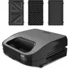 Image de Black & Decker BXSA754E Grille-pain à sandwichs, Machine à panini, Marron, Noir