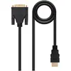 Image de Nanocable 10.15.0502 Adaptateur de câble vidéo 1,8 m DVI HDMI noir (1.80 m), Câble vidéo, Noir