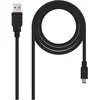 Image de Nanocable 10.01.0401 Câble USB 1 m USB 2.0 USB A Mini-USB B Noir (1 m, USB 2.0), Câble USB