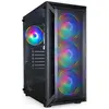 Image de Tooq Technology Caja Semitorre Gaming Tqgcc101-B "Ragnärok" Negra (ATX, mATX, Mini-ITX), Boîtier PC, Noir