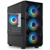 Image de Tooq Technology Boitier Mini Tour Micro ATX TooQ Seizure TQGCC901-B RGB avec panneau vitré (Noir) (mATX, Mini-ITX), Boîtier PC, Noir