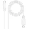 Image de Nanocable Câble USB-A/C 2.0 M/M 3m (Blanc)