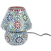 Image de Lampe à poser BY SIGRIS Lampe mosaïque Inde SG16162 Bleu