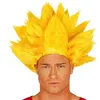 Image de perruque guerrier samouraï goku jaune adulte - guirca 4969