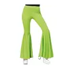 Image de pantalon pattes d'éléphant élastique vert femme - guirca 16909