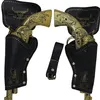 Image de Accessoire de déguisement - cartouchière double noire avec pistolets adulte - guirca 18449