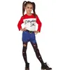 Image de déguisement harleen qinzel dangereuse fille - 7/9 ans - rouge - guirca 77017