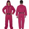 Image de Costume Tenue Combinaison Gardien Jeu Dangereux Joueur Carnaval 14-16 Ans