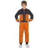 Image de déguisement ninja combinaison orange noir garçon - 10/12 ans - orange - guirca 77895