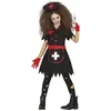 Image de déguisement infirmière vintage zombie noir fille - 5/6 ans - noir - guirca 78053