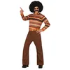 Image de déguisement hippie nostalgie années 70 homme - m - marron - guirca 79240
