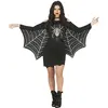 Image de Tenue Déguisement Robe Ailes d'Araignée Halloween black