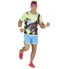 Image de déguisement sport gymaste aérobic années 80 homme - m - vert - guirca 79705