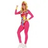 Image de déguisement fashion patineuse plage miami femme - m - rose - générique 80443