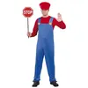 Image de déguisement plombier jumpman jeu vidéo homme - l - bleu - guirca 80626