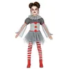 Image de déguisement clown épouvantable fille - 5/6 ans - gris - guirca 83509