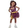 Image de déguisement robe pom-pom girl équipe usa fille - 7/9 ans - violet - guirca 83620