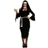 Image de déguisement religieuse zombie femme - taille unique - noir - guirca 84292