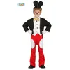 Image de Costume Enfant Souris Mickey - Rouge / Noir - 3/4 ans