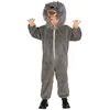 Image de Déguisement Loup Féroce Garçon 5/6 Ans Gris 87491 Guirca