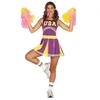 Image de déguisement robe pom-pom girl équipe usa femme - s - violet - guirca 88220