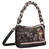 Image de Anekke - Sac porté épaule "Mademoiselle" - 25 x 17 x 8 cm - Marron