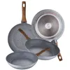 Image de Jeu de 4 poêles à frire ø20 ø24 ø26 et ø28 daimiel - aluminium forgé - induction