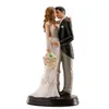 Image de figurine mariés tendre baiser amour 18cm - dekora 305058