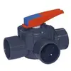Image de Cepex Vanne à Disque Rotatif 3 Voies 15765 Ø50-63 Femelle/mâle Avec Embout Pour Solvant Joints Toriques En Epdm Et Joint En Silicone One Size