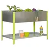 Image de Simon Rack - Jardinière galva/vert 140L avec étagère - UrbanGarden Top 850x900x600 Galva S