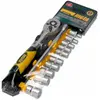 Image de Motta, Clé à douille + douilles, Ratschenset Mota 1/4" (10 mm, 11 mm, 12 mm, 13 mm, 4 mm, 5 mm, 6 mm, 7 mm, 8 mm, 9 mm)