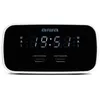 Image de Radio-réveil Aiwa CRU-19BK noir avec chargement USB et affichage LED graduable