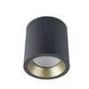 Image de Plafonnier Led 3000k Cosmos, aluminium et verre, gris urbain