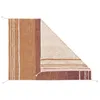 Image de Tapis coton réversible - marron et beige - 120 x 160 cm