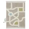 Image de Tapis de jeu enfant lavable en coton - circuit voiture - 120 x 170 cm