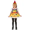 Image de déguisement robe petit clown fille - 5/6 ans - jaune - unimasa 204067